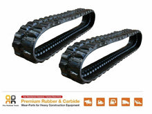 Load image into Gallery viewer, 2pc Rubber Track 300x52.5x82 Messersi M32 mini excavator