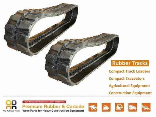 2pc Rubber Track 450x71x82 made for IHI 65UJ 70Z 75NX 80NX IS65UJ IS70Z IS75F
