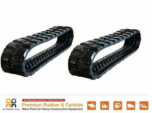 2 piece 15" wide Rubber Track 380x86x52 fits Komatsu CK 20 CK 20-1 skid steer