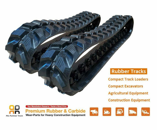 2 pcs Rubber Track 180x72x37 Daewoo Solar 010 Solar 7 MINI EXCAVATOR