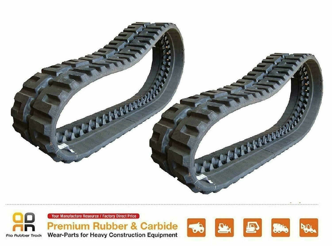 2  Rubber Track 450x86x52 fits John Deere 323E skid steer