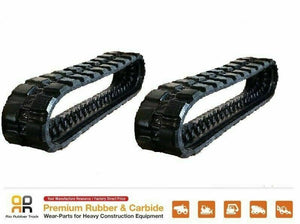 2pc 15" wide Rubber Track 380x86x52 made for Kubota SVL-75 -2 -2C skid steer