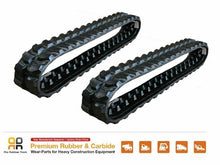 Load image into Gallery viewer, 2pc Rubber Track 230x48x68 made for HITACHI EX 15 LOTUS ROOT mini excavator