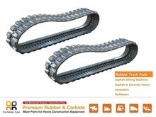 Load image into Gallery viewer, 2pc Rubber Track 300x52.5x78 JCB 8029CTS 8025ZTS mini excavator