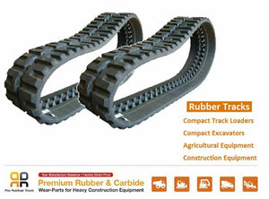 2pc Rubber Track 450x86x56 made for John Deere 333D skid steer