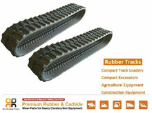 Load image into Gallery viewer, 2 pcs 14&quot; Rubber Track 350x54.5x86 made for Kubota KX121-3 mini excavator