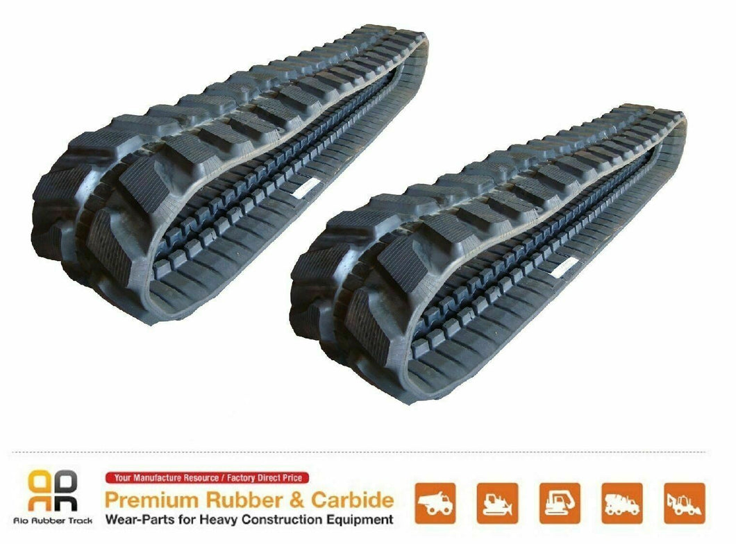 2pc Rubber Track 450x81x76 made for Takeuchi TB 80 Mini excavator