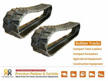 Load image into Gallery viewer, 2 pc. Rio Rubber Track 400x72.5x72 made for  Hitachi ZX 40U ZX 50 Mini Excavator