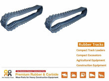 Load image into Gallery viewer, 2pc Rubber Track 300x52.5x80 made for HITACHI EX27-U2 ZX27-3 mini excavator