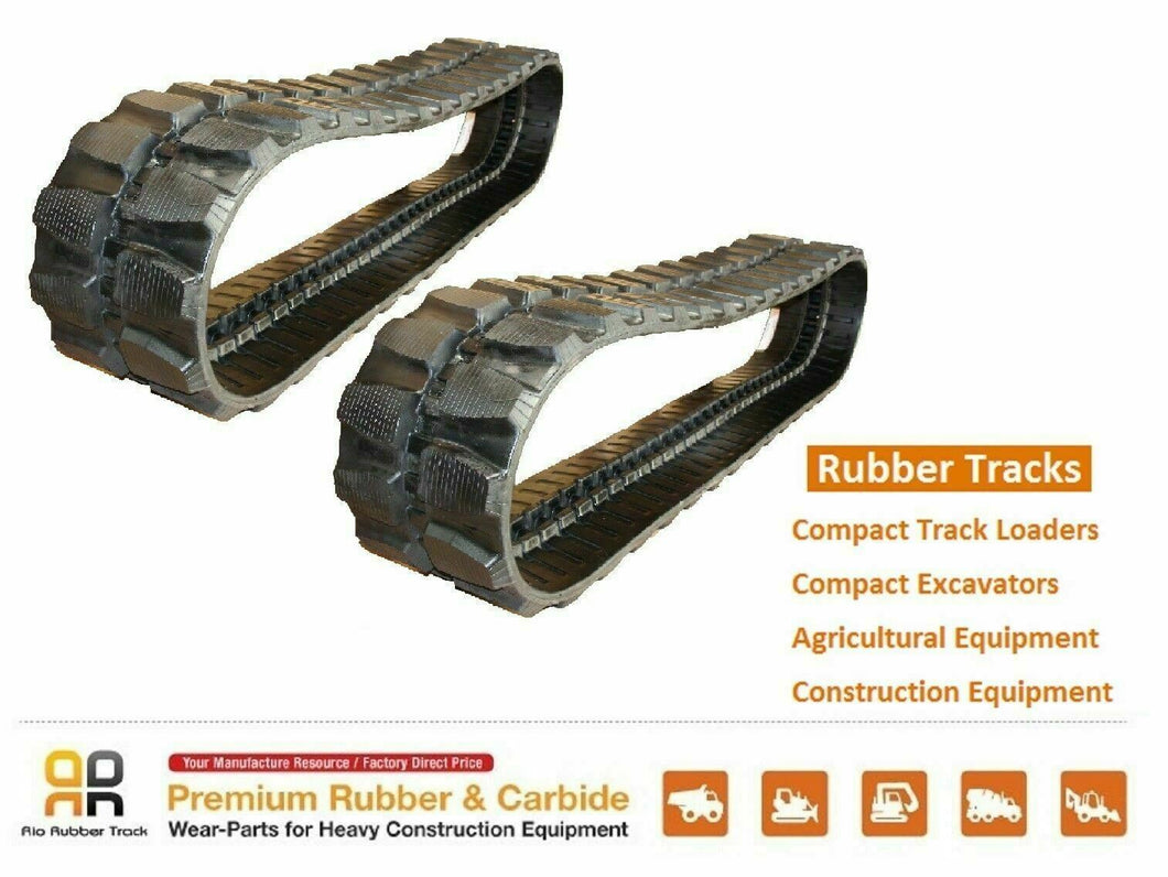 2 pc Rubber Track 400x72.5x76 made for Hyundai R55-7 Mini Excavator