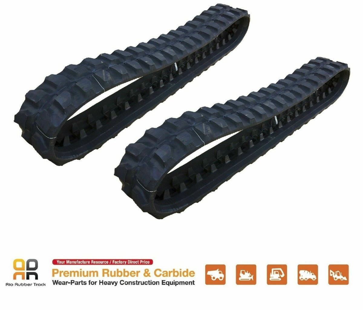 2pc Rubber Track 230x48x66 made for JCB 8018ZTS mini excavator – Rio ...