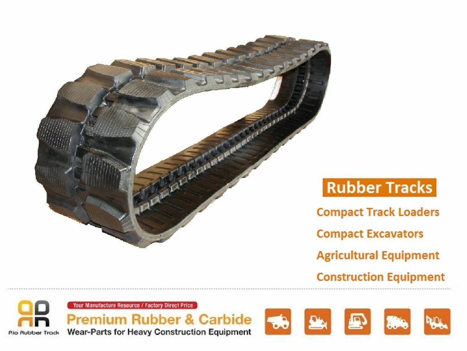 Rubber Track 450x71x86 made for Cat 308 308BSR 308CCR mini