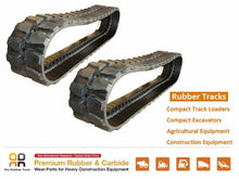 Load image into Gallery viewer, 2pc Rubber Track 450x71x82 made for CAT 307A/B/C CCC CSB SSR CAC E70 Excavator