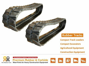 2pc Rubber Track 400x72.5x74 made for Volvo EC55 ECR58 JCB 805 8052 806 8060