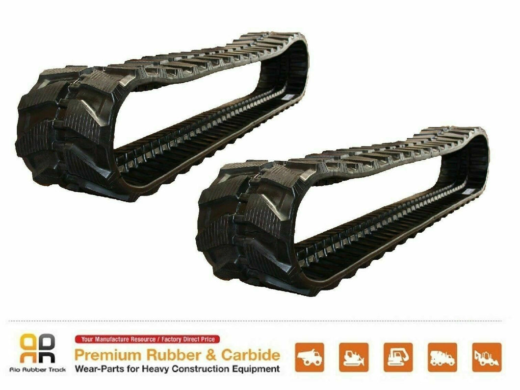 2pc Rubber Track 300x52.5x74 made for NISSAN H26B H 27 -2 N220.2 N230.2 N230.2R