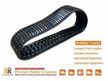 Load image into Gallery viewer, Rubber Track 457x101.6x51C, Terex PT100G Skid Steer 3 row lugs