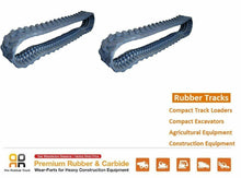 Load image into Gallery viewer, 2pc Rubber Track 300x52.5x80 made for Komatsu PC 26MR-3 PC 28UU mini Excavator