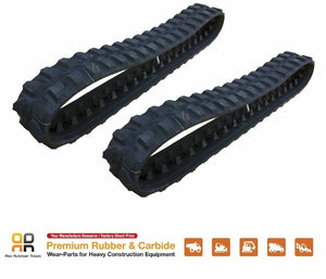 2pc Rubber Track 230x48x66 made for CAT 301.6 (year 2000-2004) early version