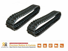 Load image into Gallery viewer, 2pc Rubber Track 250x72x45 Messersi M15 mini excavator