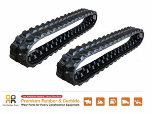 2pc Rubber Track 230x48x66 made for CAT 301.6 (year 2000-2004) early version